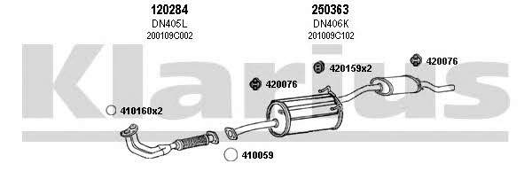 Klarius 270341E Exhaust system 270341E