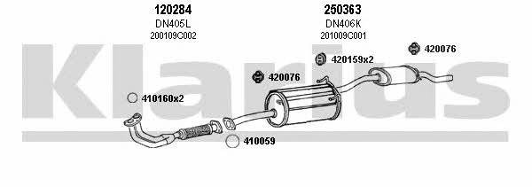 Klarius 270396E Exhaust system 270396E