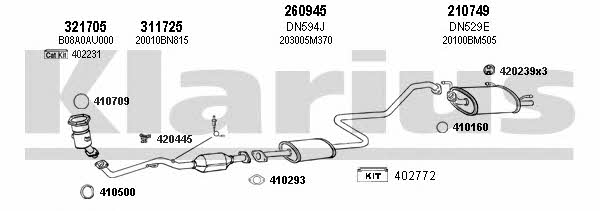 Klarius 270407E Exhaust system 270407E