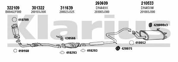 Klarius 270414E Exhaust system 270414E