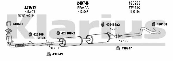  361678E Exhaust system 361678E