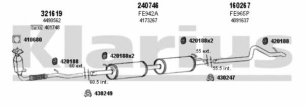  361680E Exhaust system 361680E