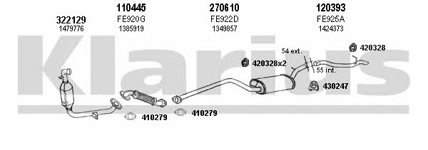 Klarius 361806E Exhaust system 361806E