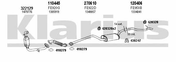  361807E Exhaust system 361807E