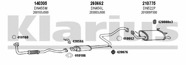 Klarius 270422E Exhaust system 270422E