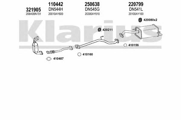  270445E Exhaust system 270445E