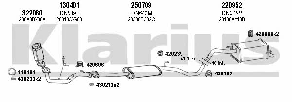 Klarius 270528E Exhaust system 270528E