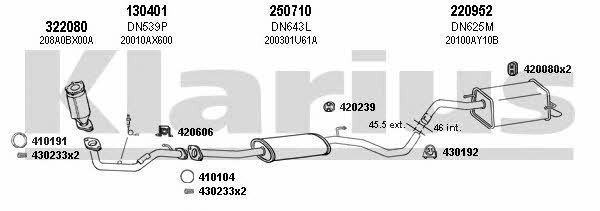 Klarius 270530E Exhaust system 270530E
