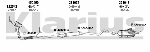  391620E Exhaust system 391620E