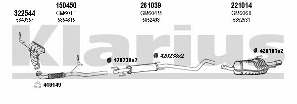  391640E Exhaust system 391640E