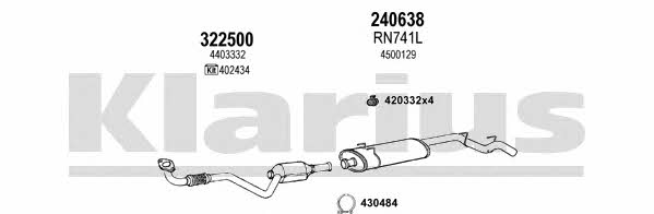 Klarius 391649E Exhaust system 391649E
