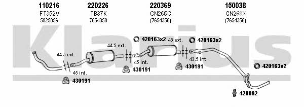  330183E Exhaust system 330183E