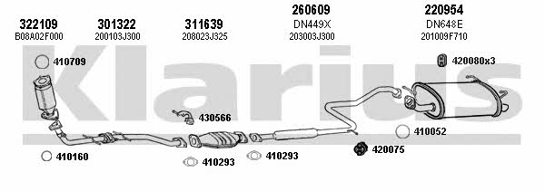 Klarius 270536E Exhaust system 270536E