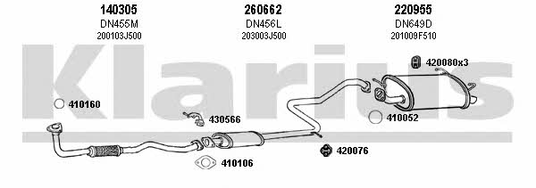 Klarius 270538E Exhaust system 270538E