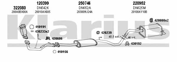 Klarius 270548E Exhaust system 270548E