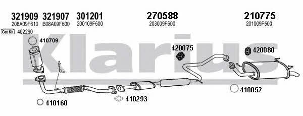 Klarius 270561E Exhaust system 270561E