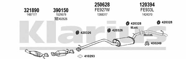  361817E Exhaust system 361817E