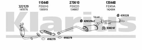  361819E Exhaust system 361819E