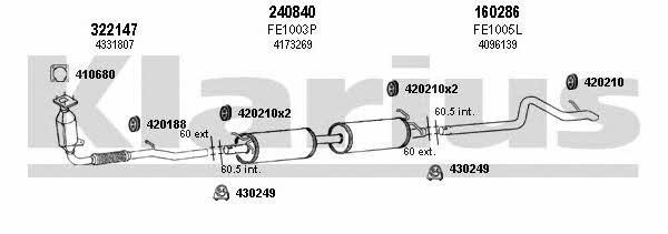  361950E Exhaust system 361950E