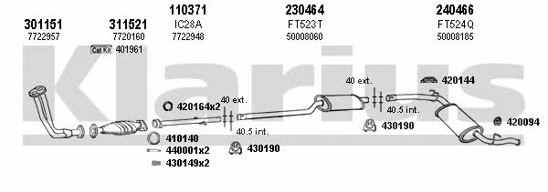 Klarius 330384E Exhaust system 330384E