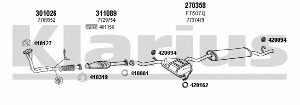 Klarius 330397E Exhaust system 330397E