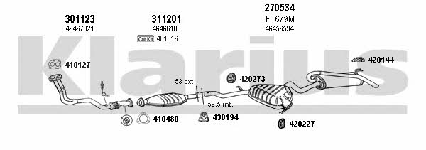 Klarius 330437E Exhaust system 330437E