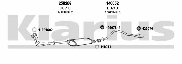 Klarius 300024E Exhaust system 300024E