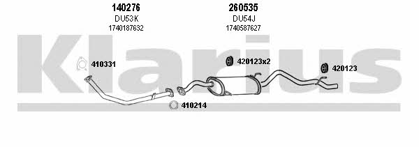  300038E Exhaust system 300038E