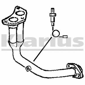 Klarius 301008 Exhaust pipe 301008