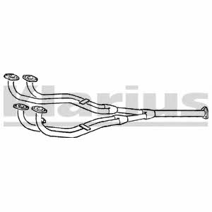 Klarius 301109 Exhaust pipe 301109