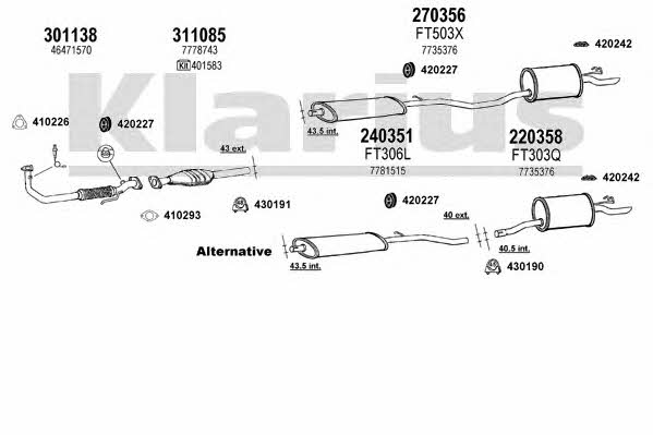  330488E Exhaust system 330488E