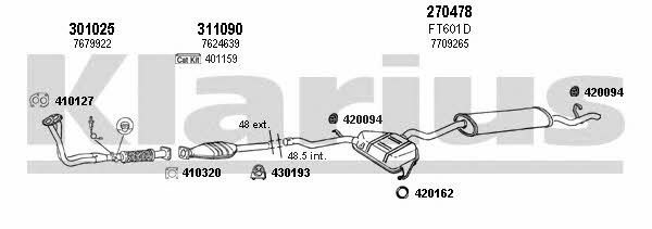 Klarius 330499E Exhaust system 330499E