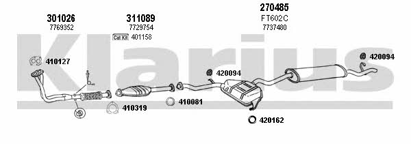 Klarius 330500E Exhaust system 330500E