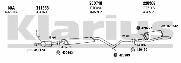 Klarius 330518E Exhaust system 330518E