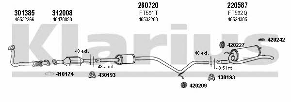  330519E Exhaust system 330519E