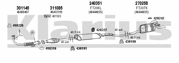  330527E Exhaust system 330527E