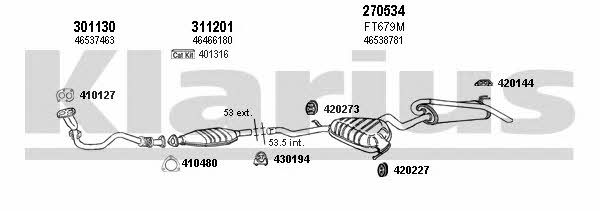 Klarius 330731E Exhaust system 330731E