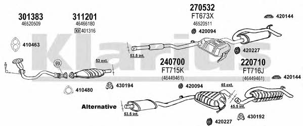  330747E Exhaust system 330747E