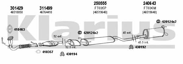  330749E Exhaust system 330749E