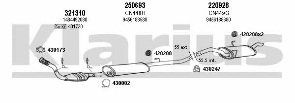  330768E Exhaust system 330768E