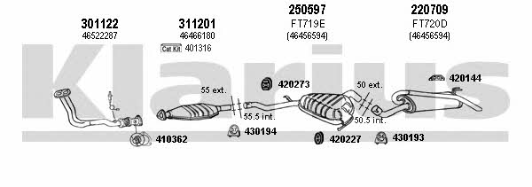 Klarius 330786E Exhaust system 330786E