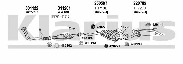 Klarius 330787E Exhaust system 330787E