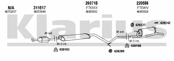 Klarius 330788E Exhaust system 330788E