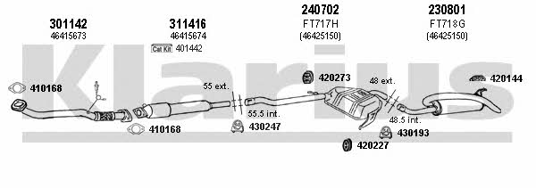  330798E Exhaust system 330798E