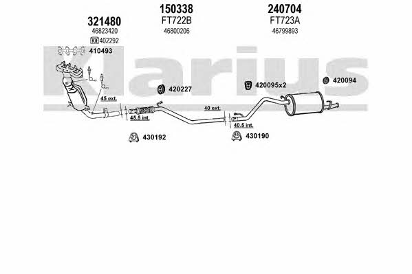 Klarius 330811E Exhaust system 330811E