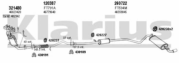  330867E Exhaust system 330867E