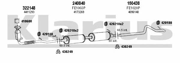  362000E Exhaust system 362000E