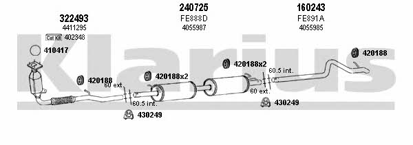  362067E Exhaust system 362067E