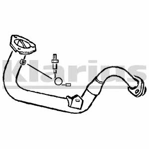 Klarius 301223 Exhaust pipe 301223