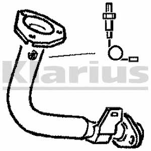 Klarius 301283 Exhaust pipe 301283